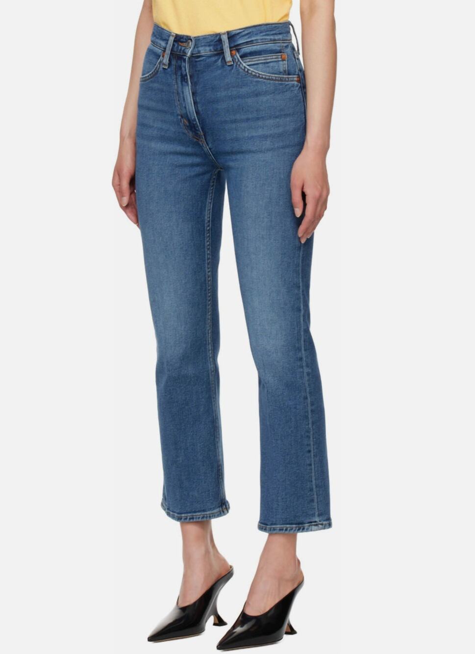 RE/DONE NWT Evereve 70's Crop Boot Denim Jean in Mid 70's Wash // 26